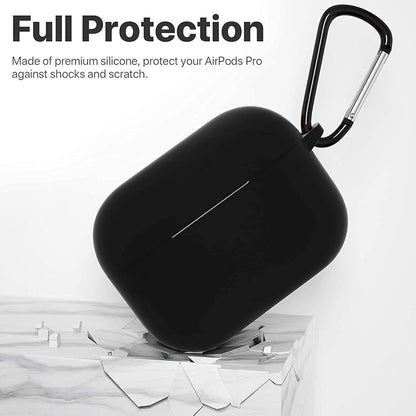 WearX Silicone Case for WearPods Pro 2 – Triple-Layer Shock Protection + Keychain Mount