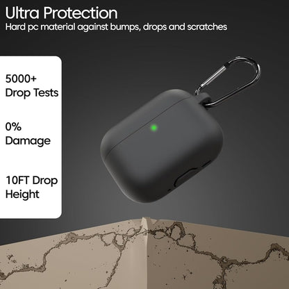 WearX Silicone Case for WearPods Pro 3 – Triple-Layer Shock Protection + Keychain Mount