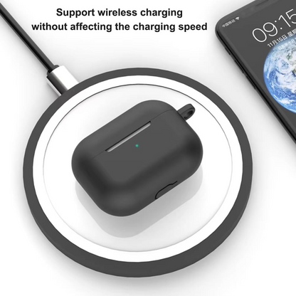 WearX Silicone Case for WearPods Pro 3 – Triple-Layer Shock Protection + Keychain Mount
