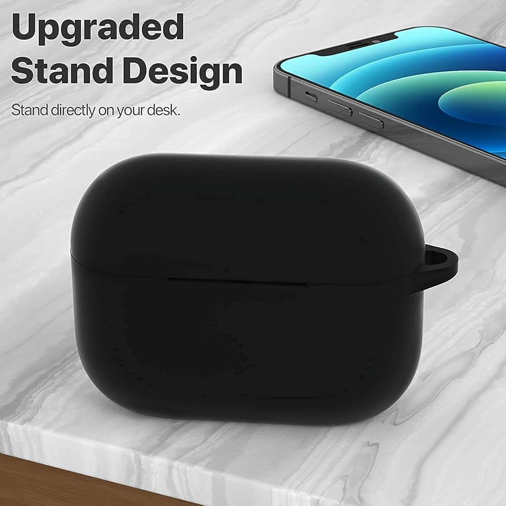 WearX Silicone Case for WearPods Pro 2 – Triple-Layer Shock Protection + Keychain Mount