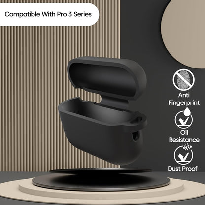 WearX Silicone Case for WearPods Pro 3 – Triple-Layer Shock Protection + Keychain Mount