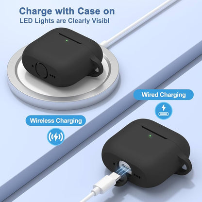 WearX Silicone Case for – Triple-Layer Shock Protection + Keychain Mount ()